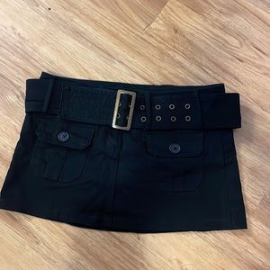 Vintage I Am Gia dupe micro mini cargo skirt